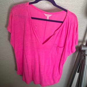 Lilly Pulitzer neon pink linen blend XL